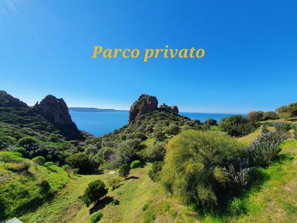 הוילה Nebida L'Estasi Tanca Piras A Bordo Piscina Con Vista Mare מראה חיצוני תמונה