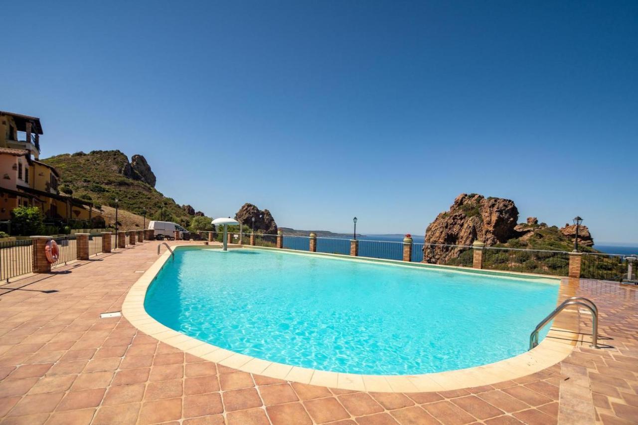 הוילה Nebida L'Estasi Tanca Piras A Bordo Piscina Con Vista Mare מראה חיצוני תמונה