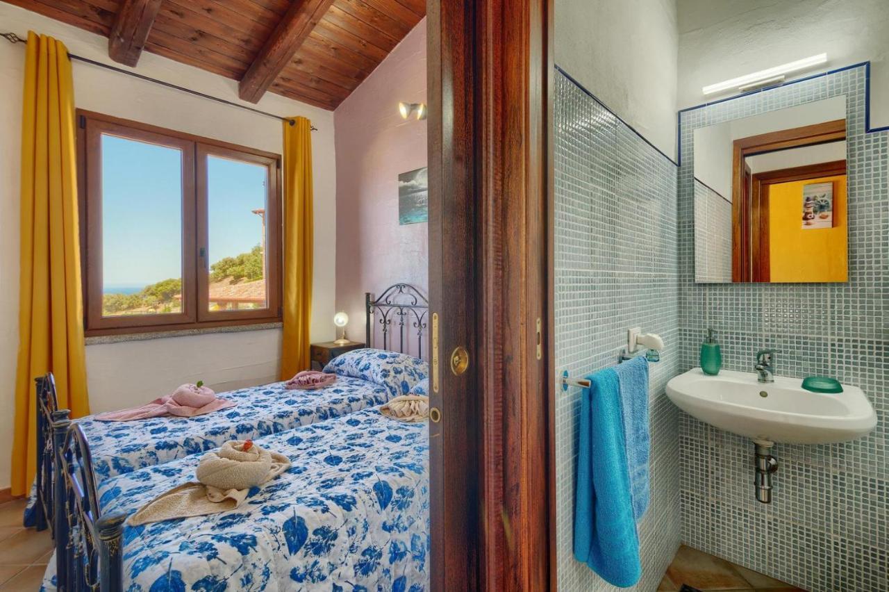 הוילה Nebida L'Estasi Tanca Piras A Bordo Piscina Con Vista Mare מראה חיצוני תמונה