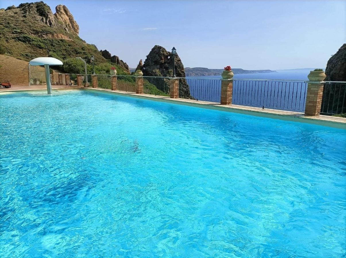 הוילה Nebida L'Estasi Tanca Piras A Bordo Piscina Con Vista Mare מראה חיצוני תמונה
