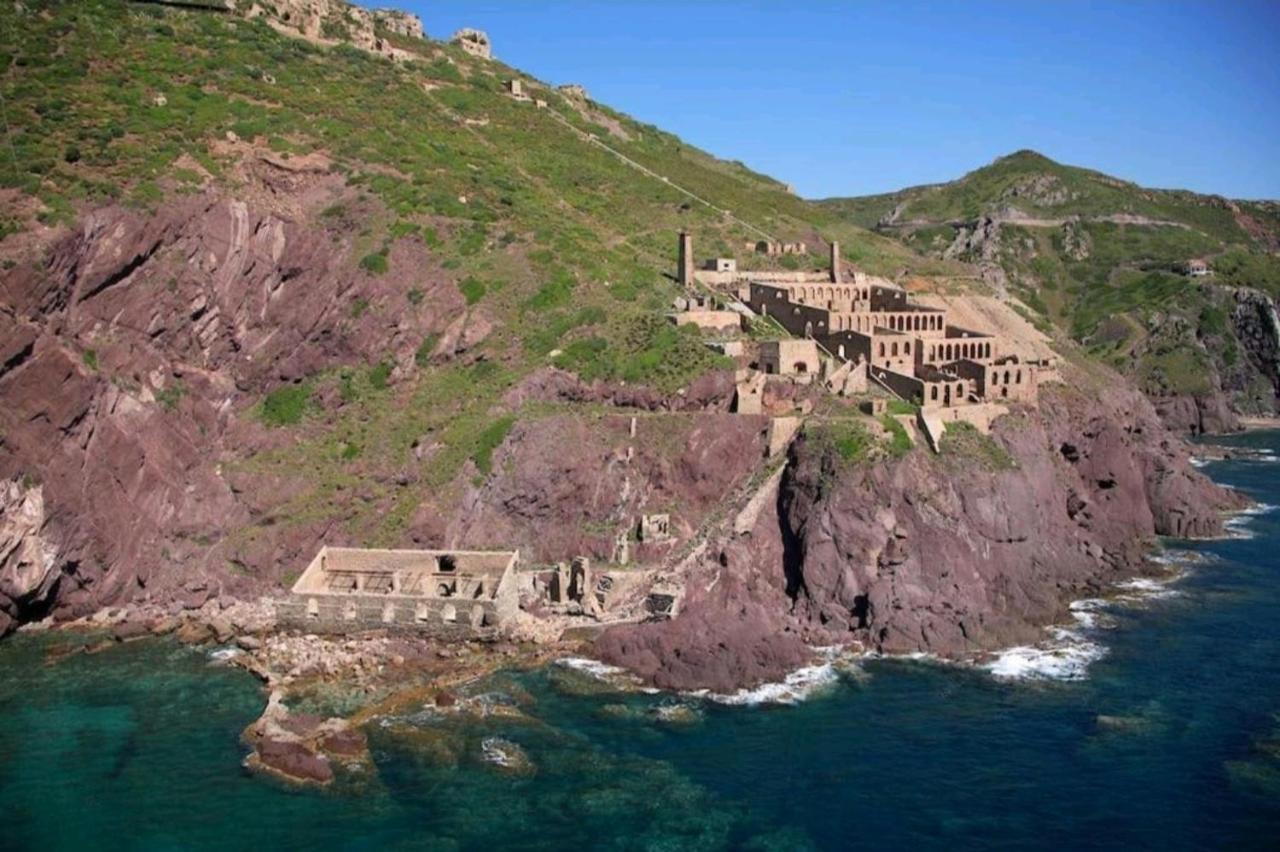 הוילה Nebida L'Estasi Tanca Piras A Bordo Piscina Con Vista Mare מראה חיצוני תמונה