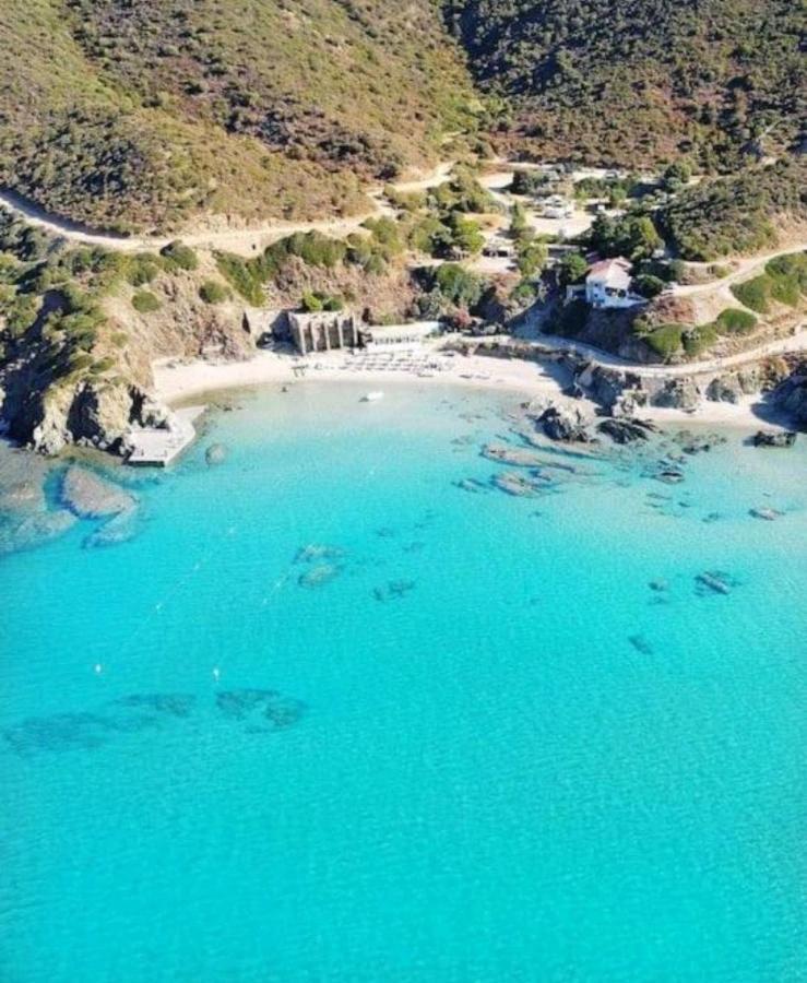 הוילה Nebida L'Estasi Tanca Piras A Bordo Piscina Con Vista Mare מראה חיצוני תמונה