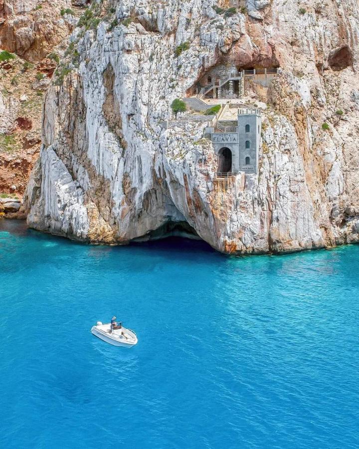 הוילה Nebida L'Estasi Tanca Piras A Bordo Piscina Con Vista Mare מראה חיצוני תמונה