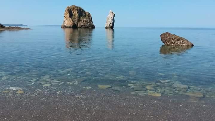 הוילה Nebida L'Estasi Tanca Piras A Bordo Piscina Con Vista Mare מראה חיצוני תמונה