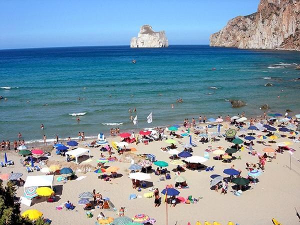 הוילה Nebida L'Estasi Tanca Piras A Bordo Piscina Con Vista Mare מראה חיצוני תמונה