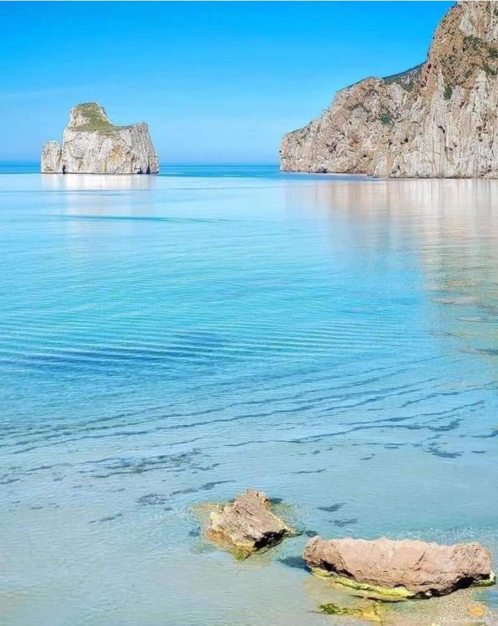 הוילה Nebida L'Estasi Tanca Piras A Bordo Piscina Con Vista Mare מראה חיצוני תמונה
