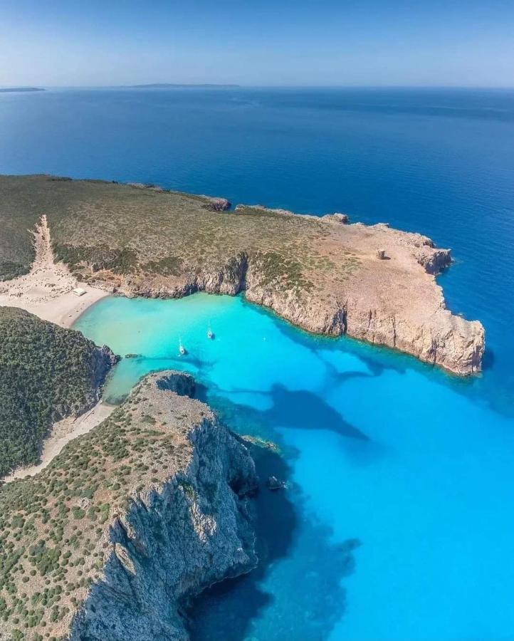 הוילה Nebida L'Estasi Tanca Piras A Bordo Piscina Con Vista Mare מראה חיצוני תמונה